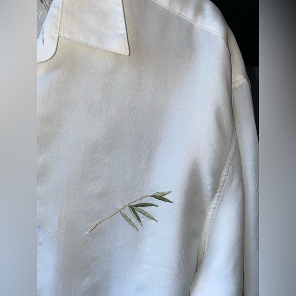 Premium Bamboo Art Embroidered Shirt size Medium Men’s - Picture 4 of 6